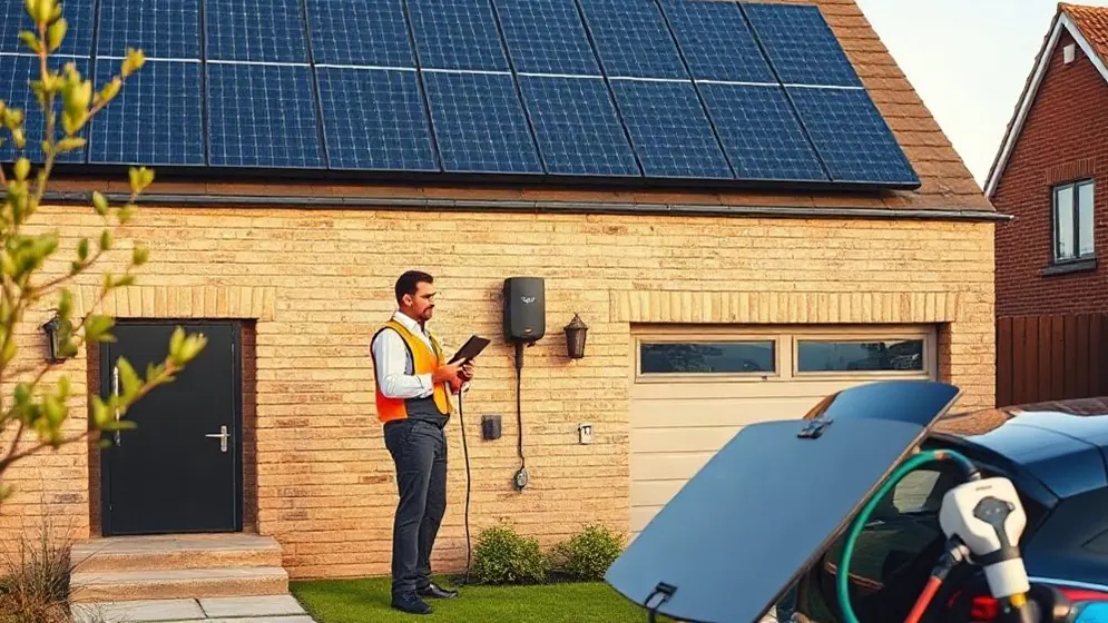 Solar Panels and Battery Storage in Erith